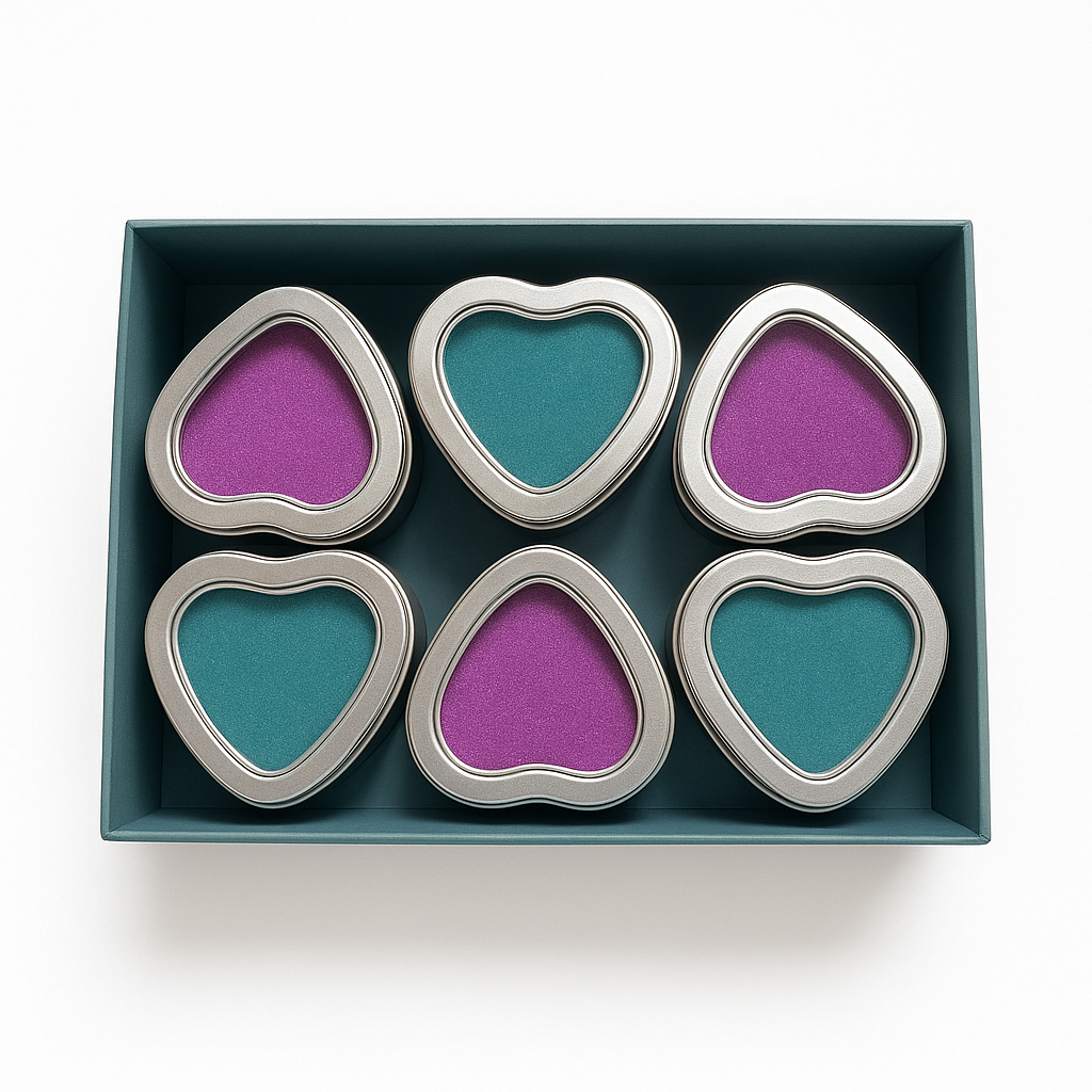 Heartfelt Sand Tribute Tins – Set of 12