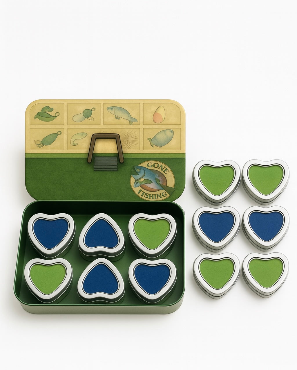 Gone Fishing - 12 Heartfelt Tin Set