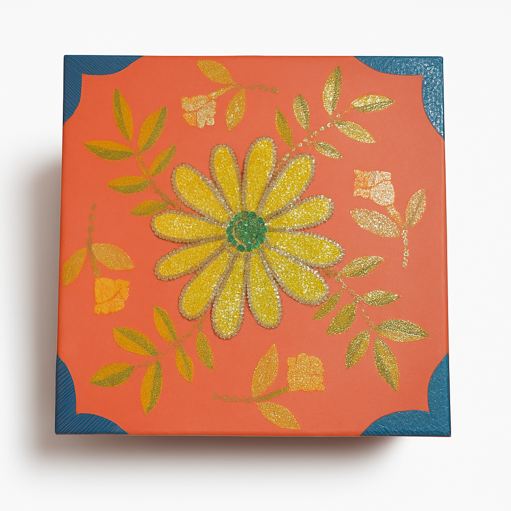Daisy Keepsake Box - 6 Round
