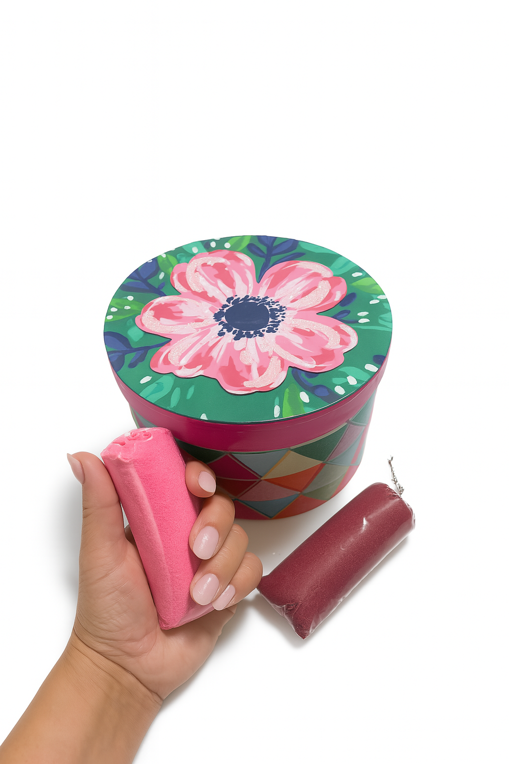 Floral Round Box-13 Satchels