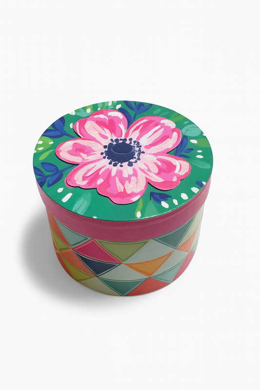 Floral Round Box-13 Satchels